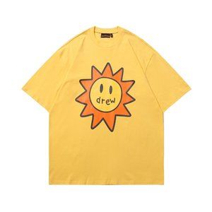 Drew House yellow printed short-sleeved T-shirt